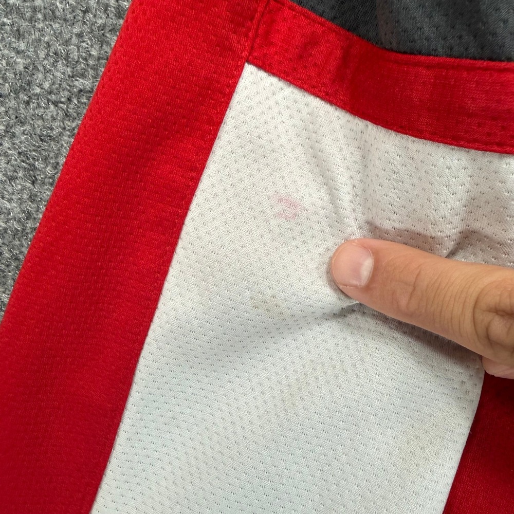 Jordan Basketball Shorts Youth Boys XL Red Mesh Colorblock Athletic Gym Hoops - Picture 5 of 9